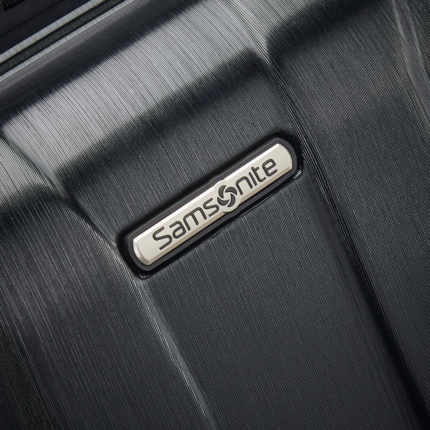 imageSamsonite Centric 2 Hardside Expandable Luggage with Spinner Wheels Silver CarryOn 20InchBlack