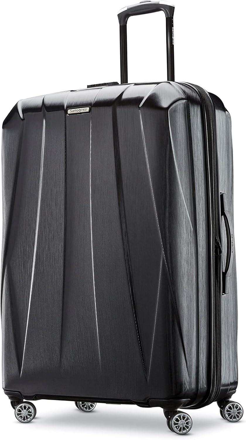 imageSamsonite Centric 2 Hardside Expandable Luggage with Spinner Wheels Silver CarryOn 20InchBlack