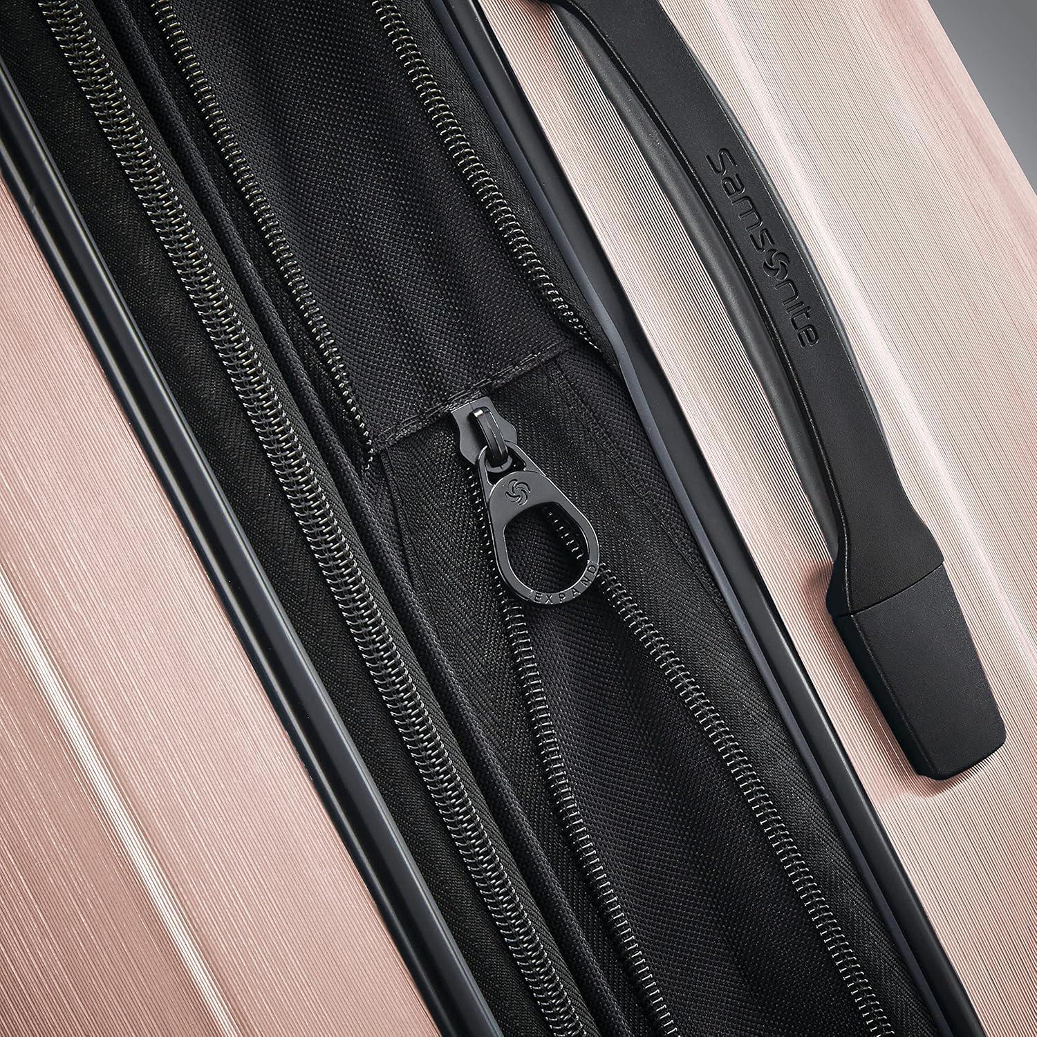 imageSamsonite Centric 2 Hardside Expandable Luggage with Spinner Wheels Silver CarryOn 20InchBlossom Pink