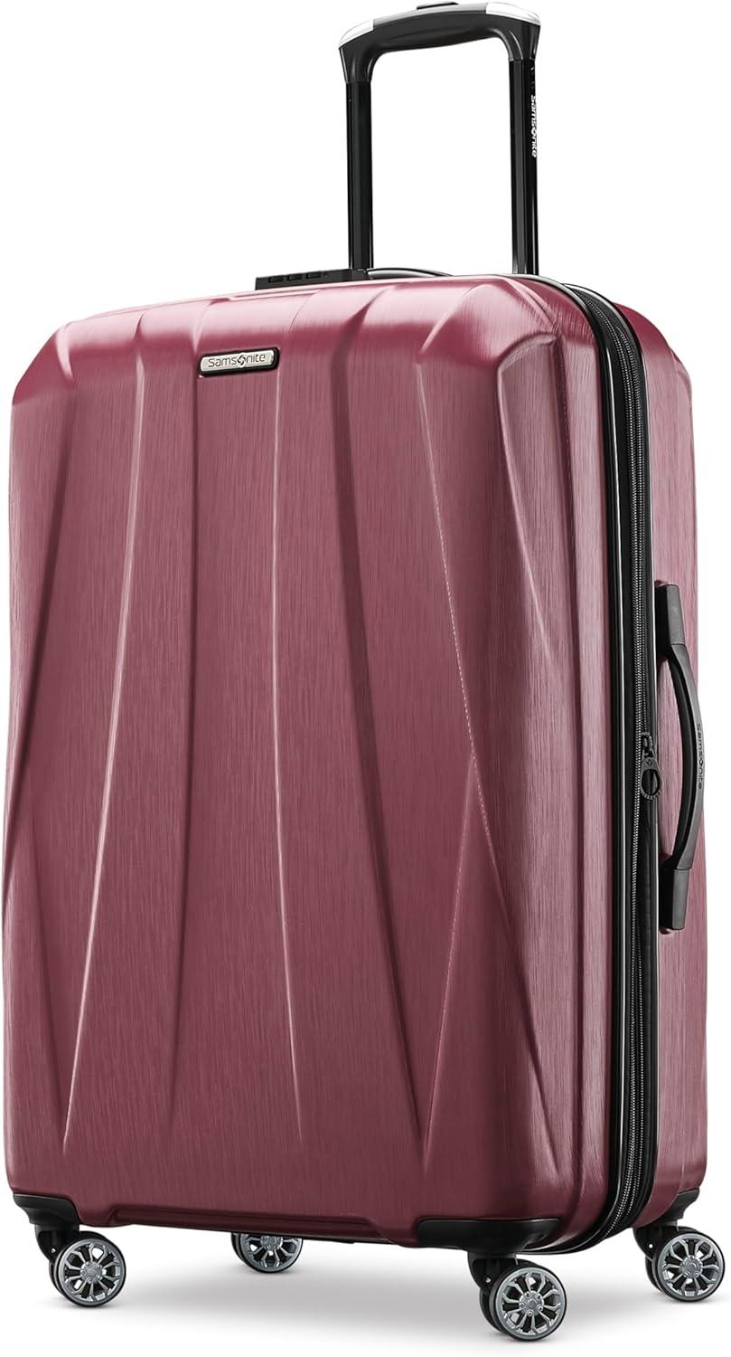 imageSamsonite Centric 2 Hardside Expandable Luggage with Spinner Wheels Silver CarryOn 20InchCordovan