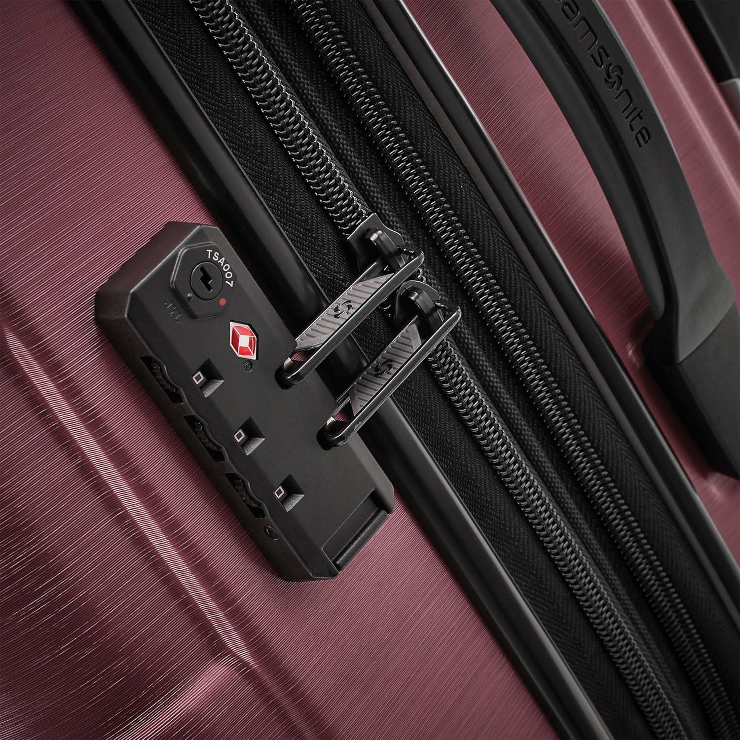 imageSamsonite Centric 2 Hardside Expandable Luggage with Spinner Wheels Silver CarryOn 20InchCordovan