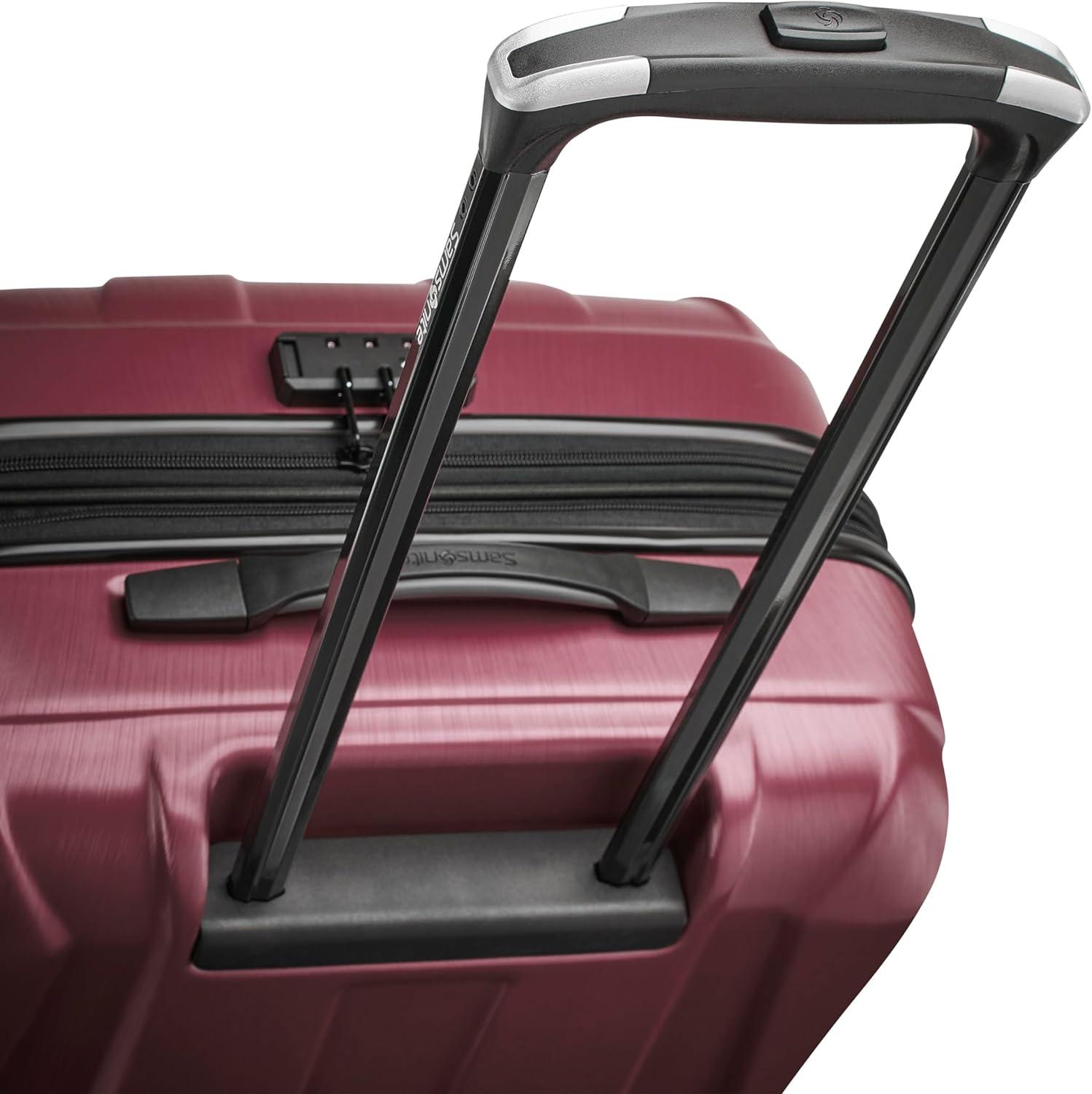 imageSamsonite Centric 2 Hardside Expandable Luggage with Spinner Wheels Silver CarryOn 20InchCordovan