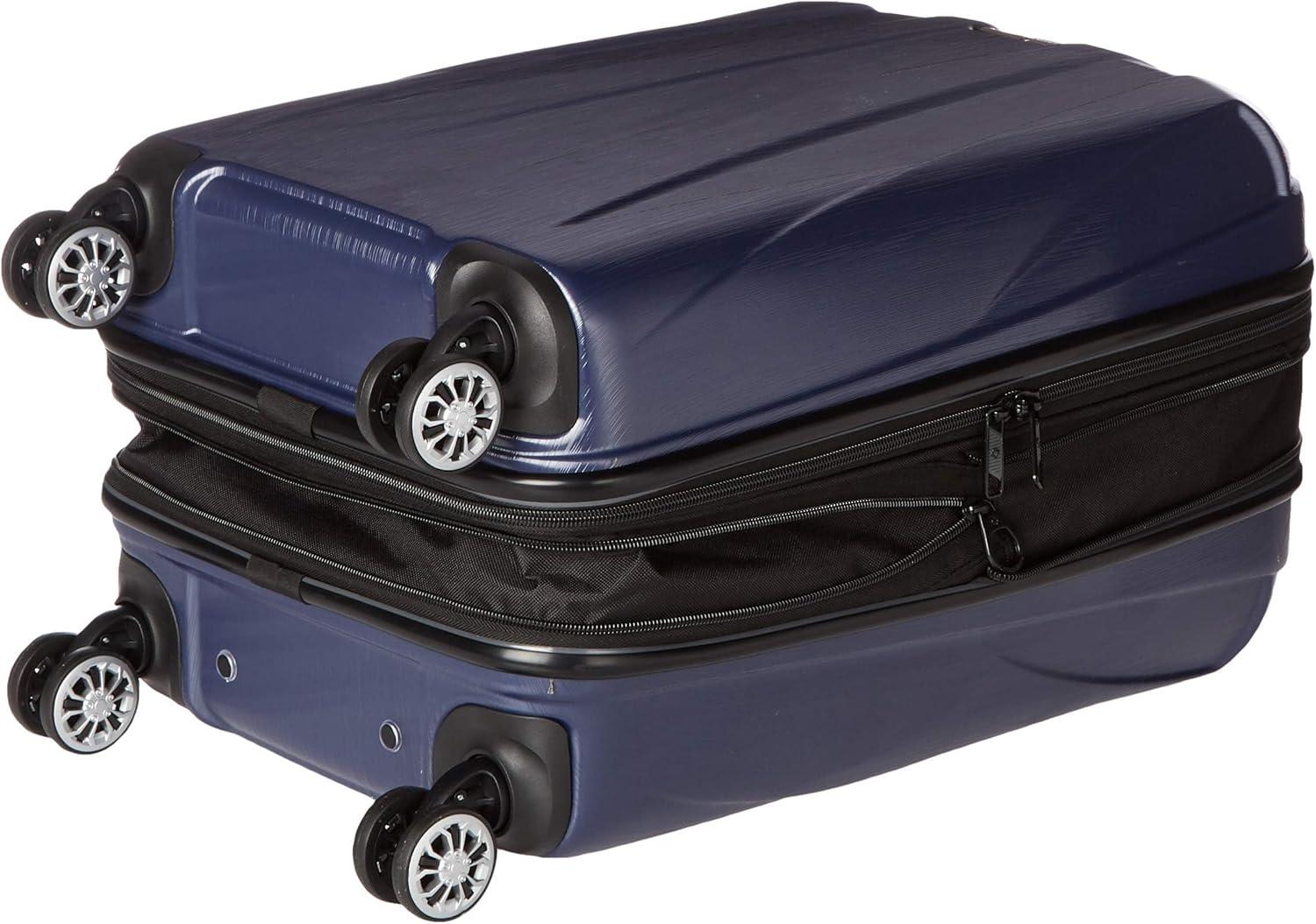 imageSamsonite Centric 2 Hardside Expandable Luggage with Spinner Wheels Silver CarryOn 20InchTrue Navy