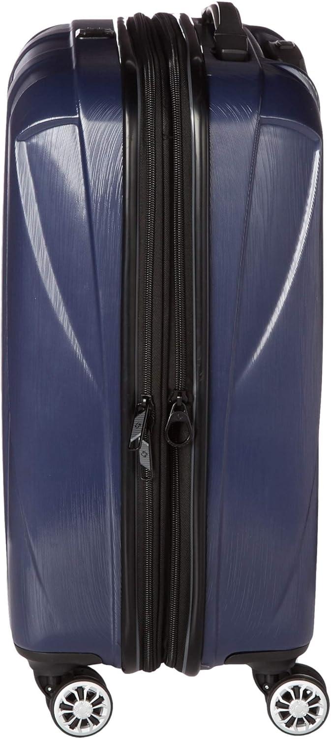 imageSamsonite Centric 2 Hardside Expandable Luggage with Spinner Wheels Silver CarryOn 20InchTrue Navy