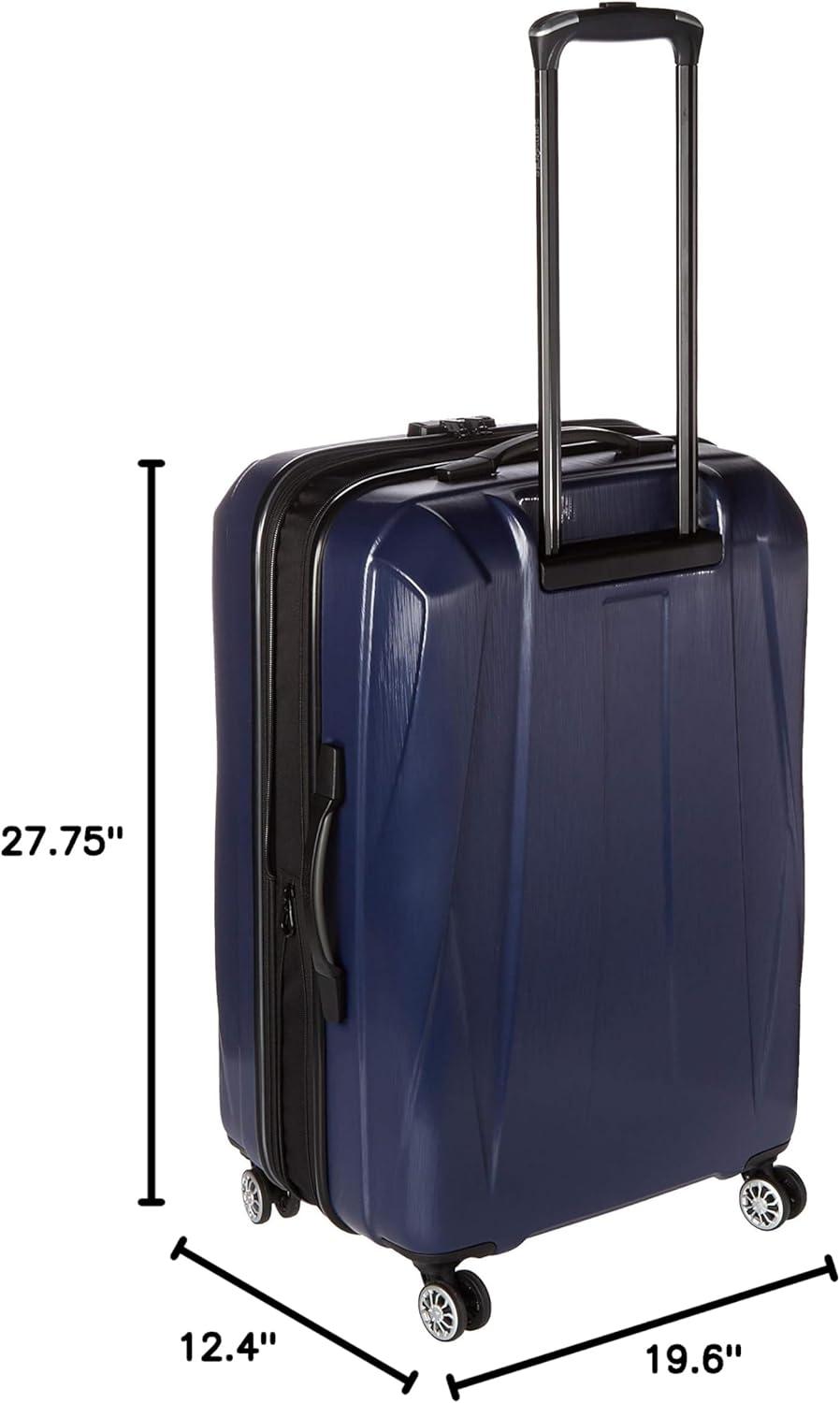 imageSamsonite Centric 2 Hardside Expandable Luggage with Spinner Wheels Silver CarryOn 20InchTrue Navy