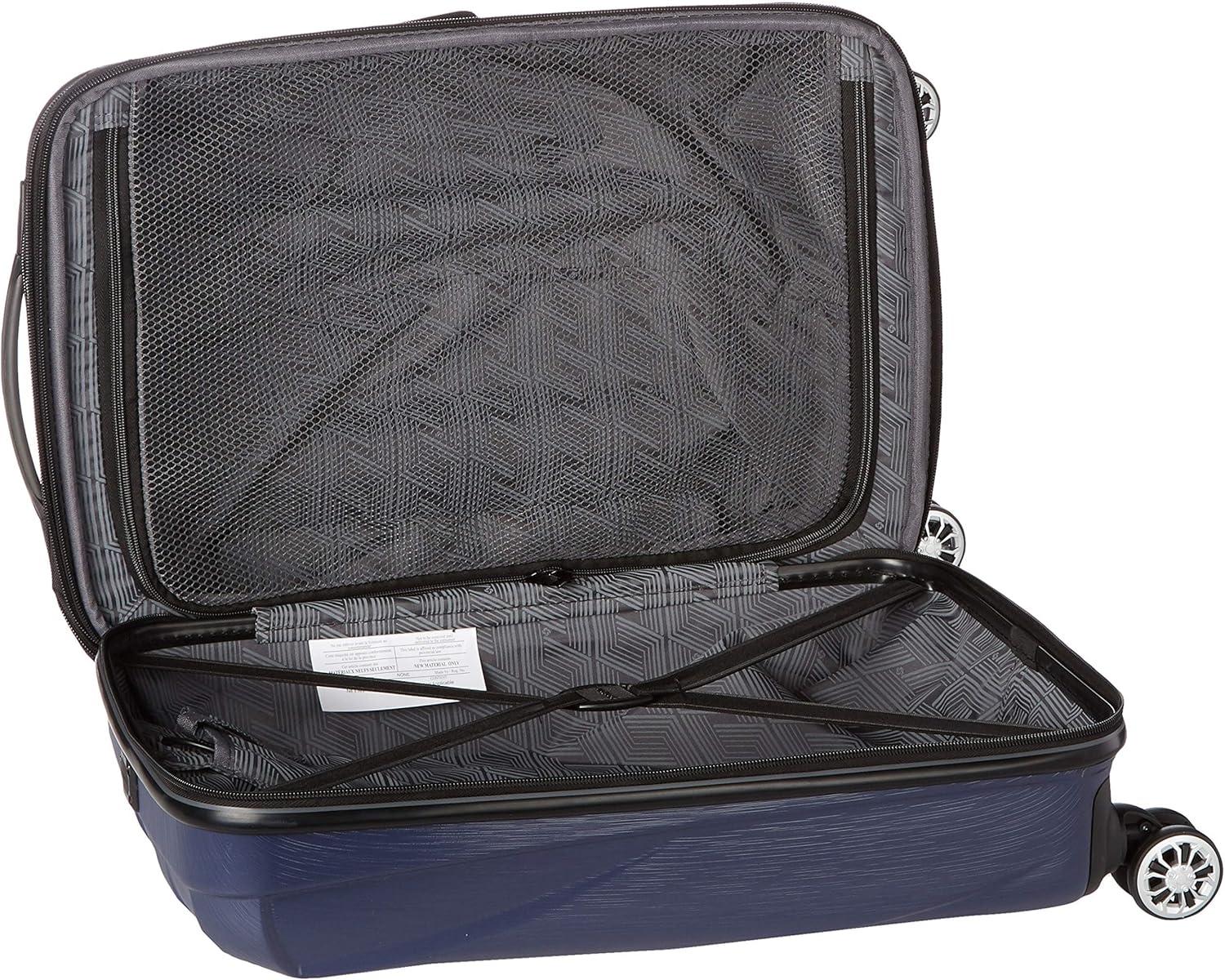imageSamsonite Centric 2 Hardside Expandable Luggage with Spinner Wheels Silver CarryOn 20InchTrue Navy