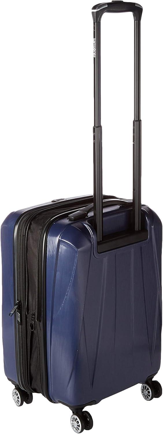 imageSamsonite Centric 2 Hardside Expandable Luggage with Spinner Wheels Silver CarryOn 20InchTrue Navy
