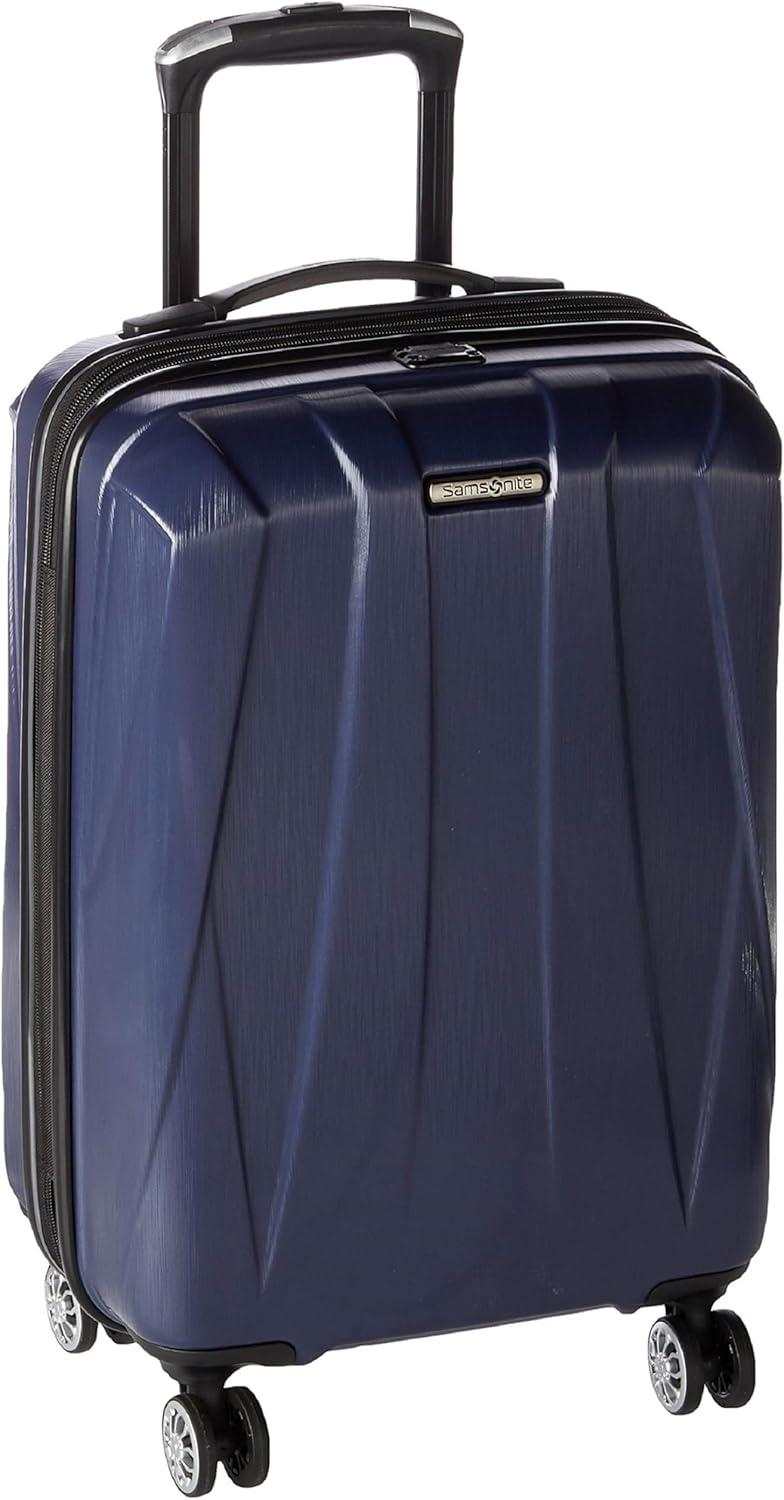imageSamsonite Centric 2 Hardside Expandable Luggage with Spinner Wheels Silver CarryOn 20InchTrue Navy