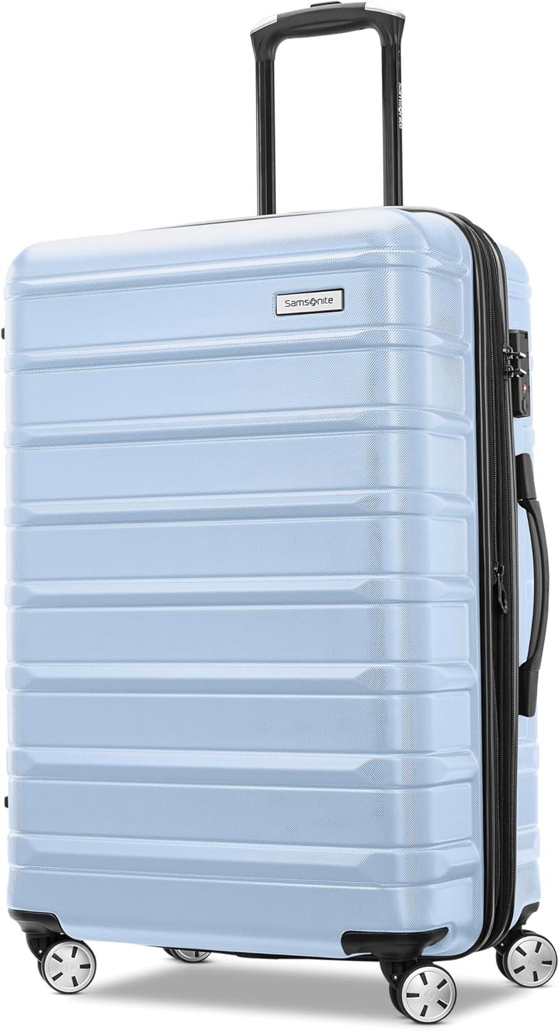 imageSamsonite Omni 2 Hardside Expandable Luggage with Spinner Wheels ICY Lilac 2Piece Set 1928Pale Blue