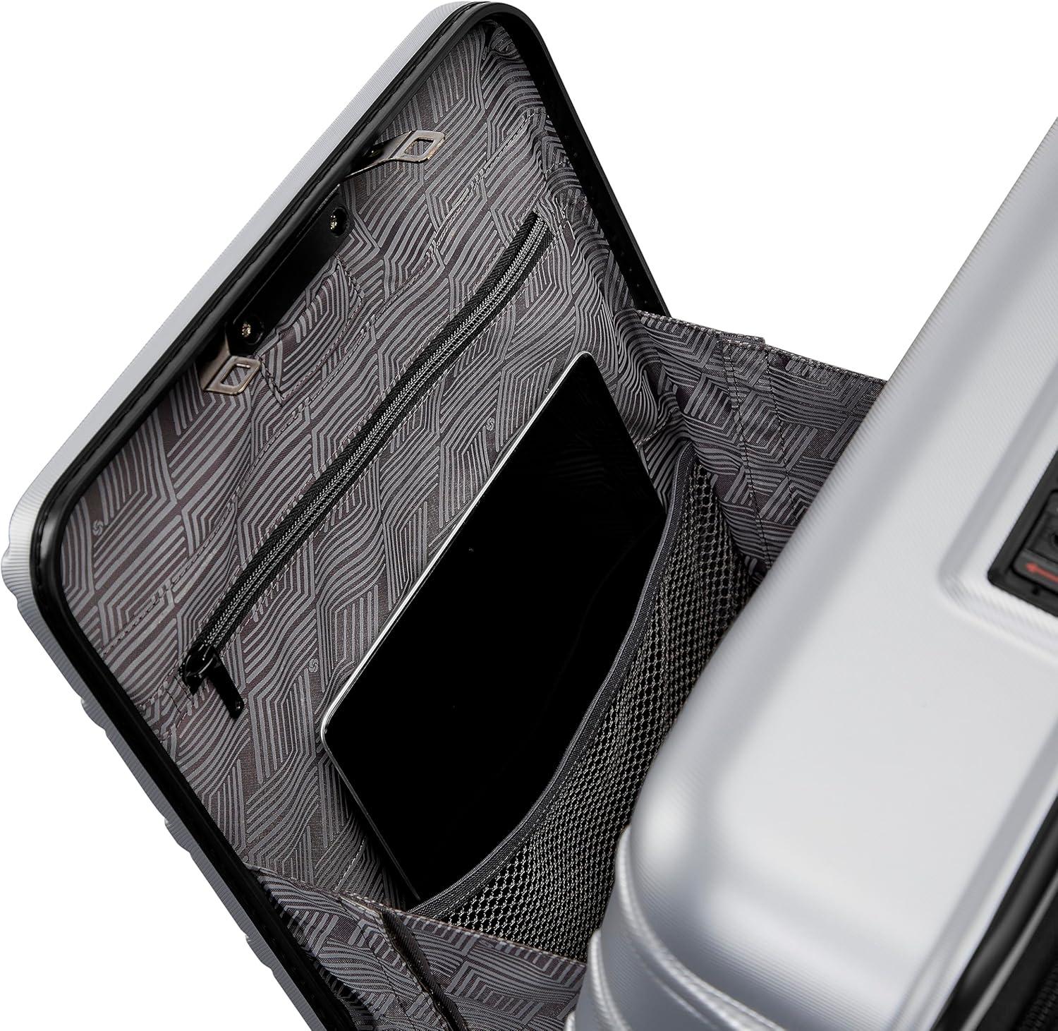 imageSamsonite Omni 2 Hardside Expandable Luggage with Spinner Wheels ICY Lilac 2Piece Set 1928Pale Blue