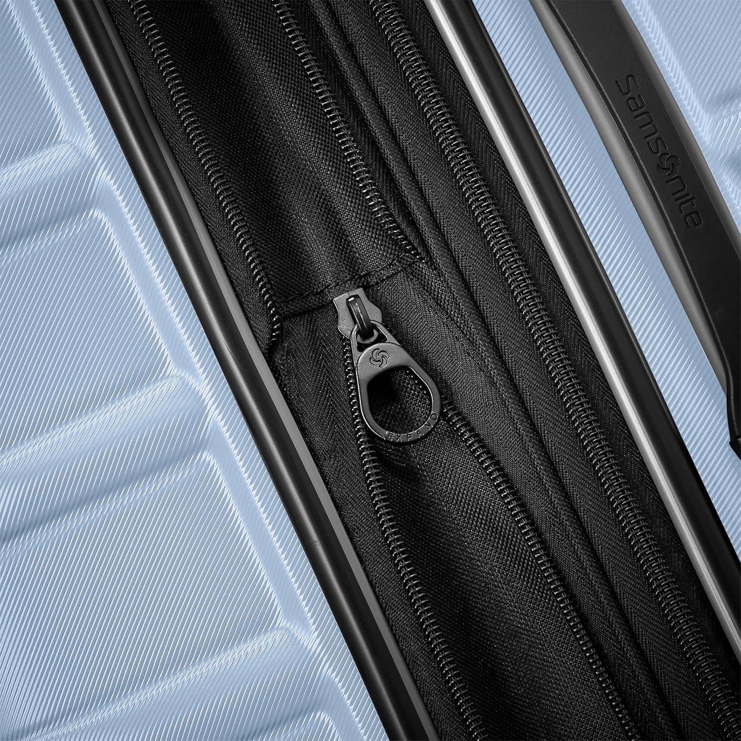 imageSamsonite Omni 2 Hardside Expandable Luggage with Spinner Wheels ICY Lilac 2Piece Set 1928Pale Blue