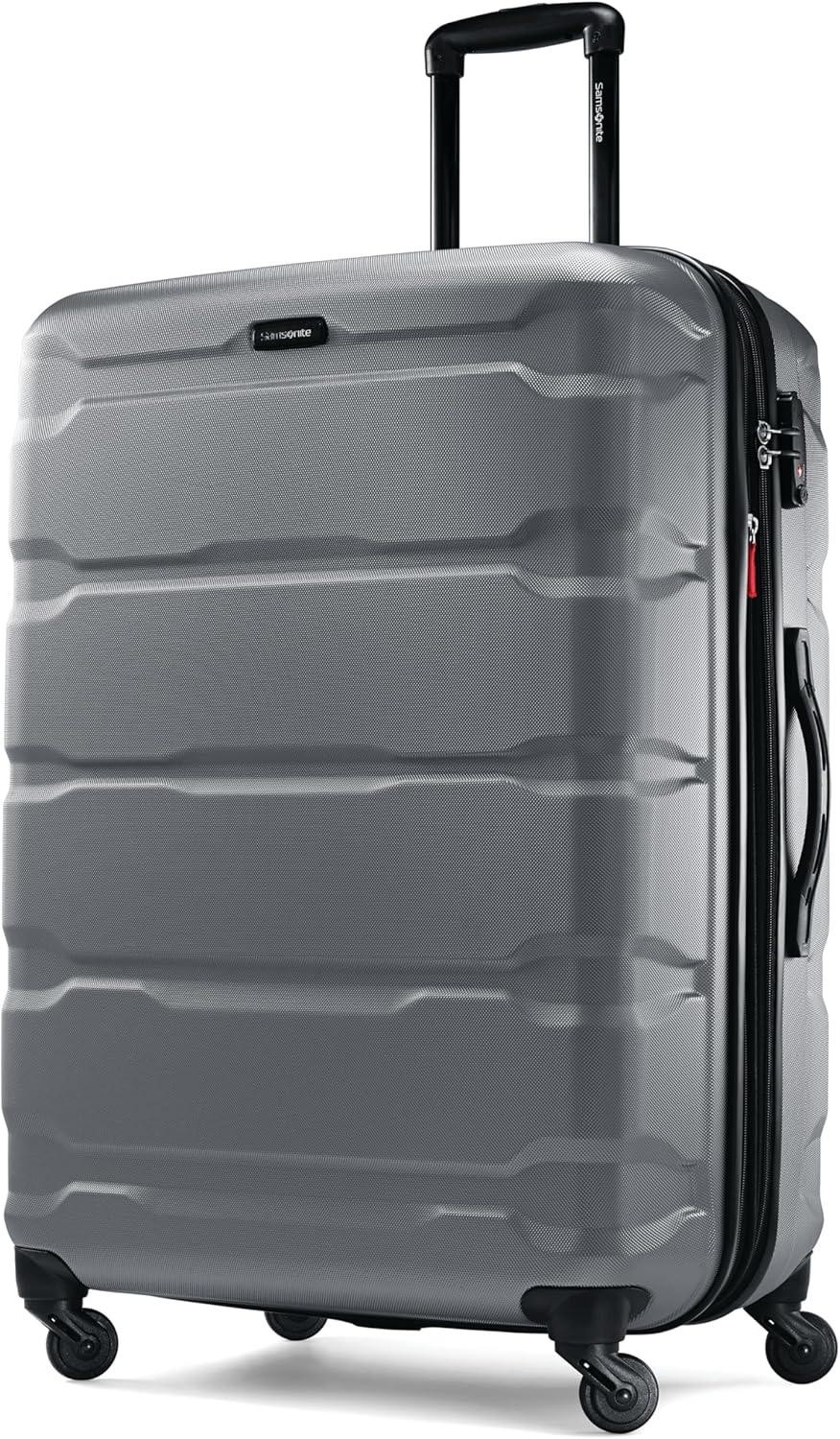 imageSamsonite Omni PC Hardside Expandable Luggage with Spinner Wheels Caribbean Blue CarryOn 20InchCharcoal