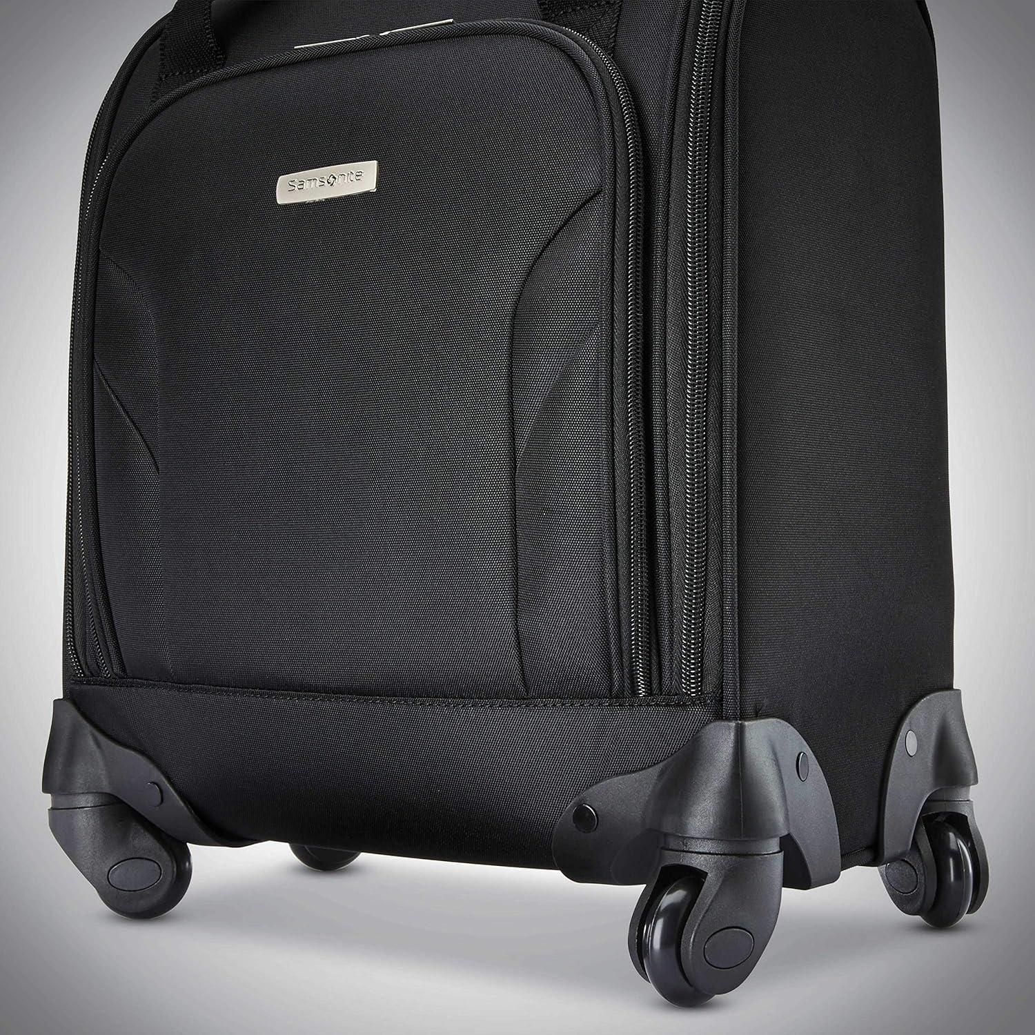 imageSamsonite Underseat CarryOn Spinner With USB Port Ocean One SizeJet Black