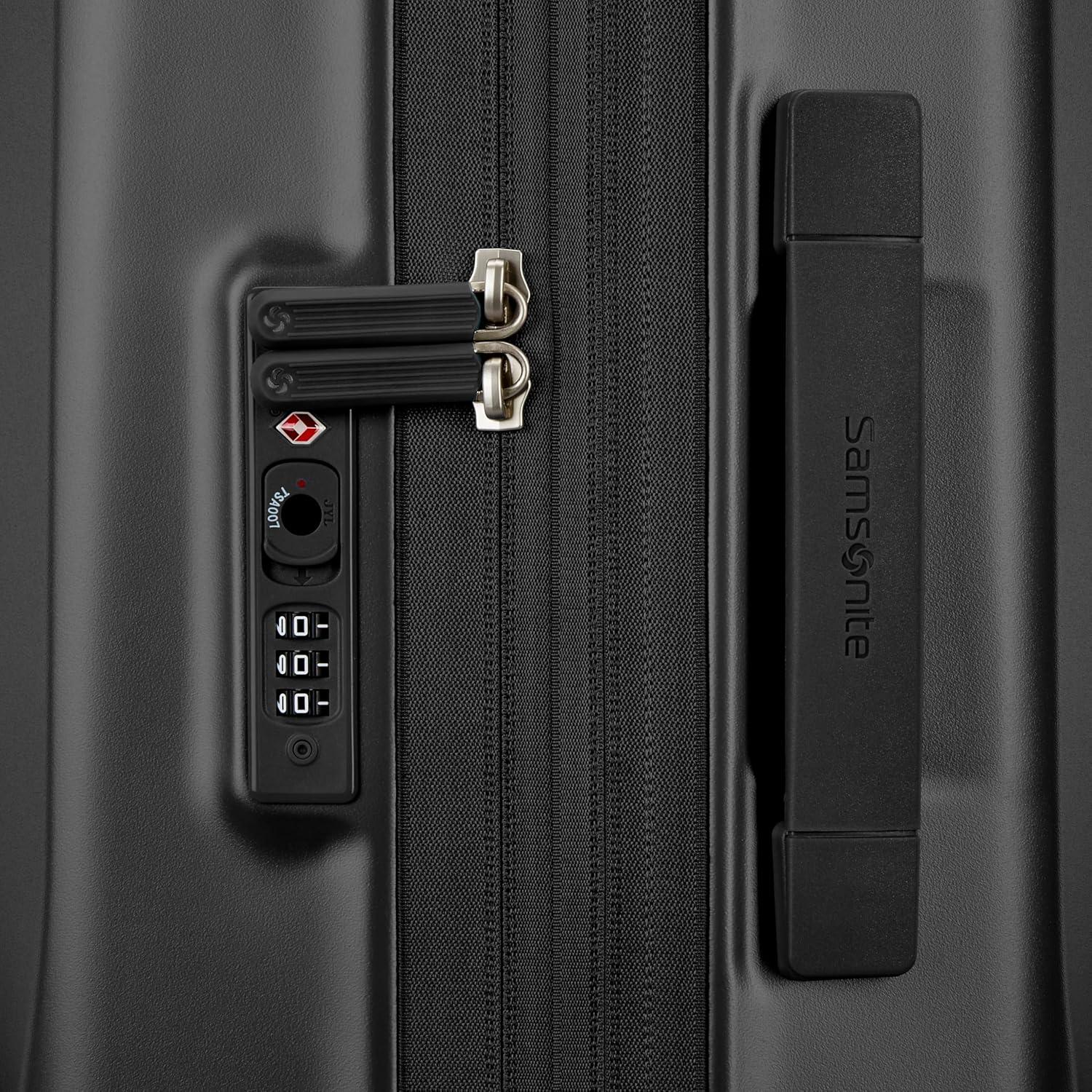 imageSamsonite UpLIFT CarryOn Hardside Luggage with Spinner Wheels AirlineApproved TSA Lock Adjustable Handle System Polycarbonate Hard Suitcase for Ultra Lightweight Travel Elemental BluePhantom Black