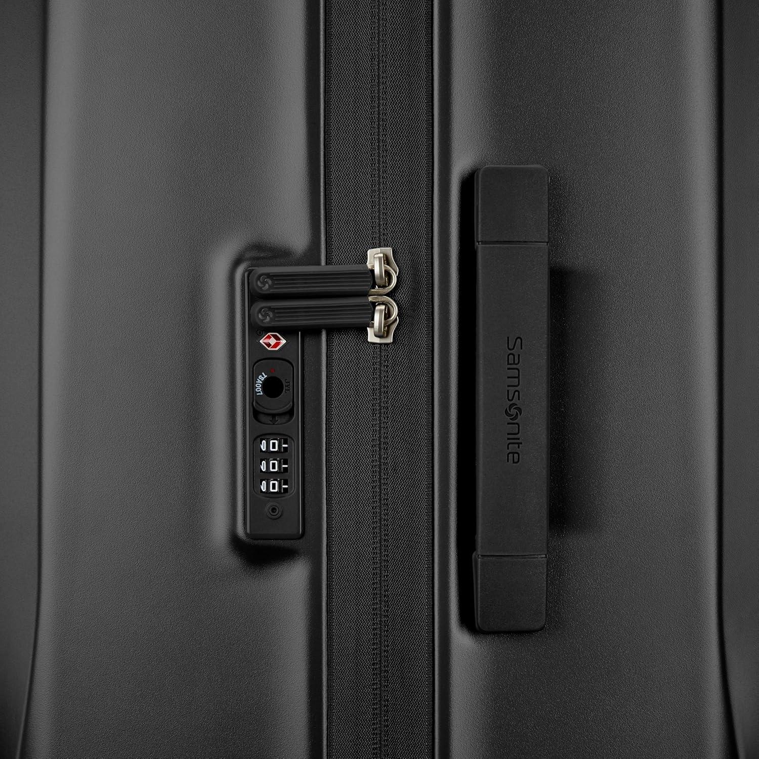 imageSamsonite UpLIFT CarryOn Hardside Luggage with Spinner Wheels AirlineApproved TSA Lock Adjustable Handle System Polycarbonate Hard Suitcase for Ultra Lightweight Travel Elemental BluePhantom Black