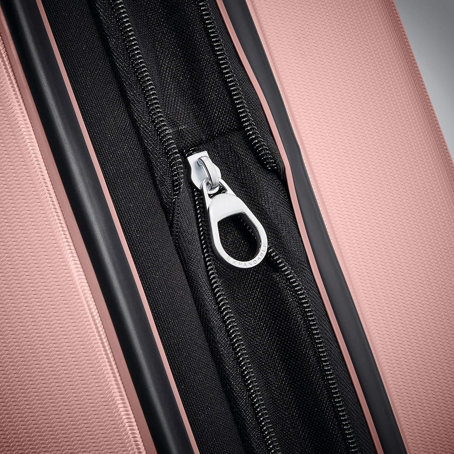 imageSamsonite Winfield 3 DLX Hardside Expandable Luggage with Spinners Black CarryOn 20InchRose