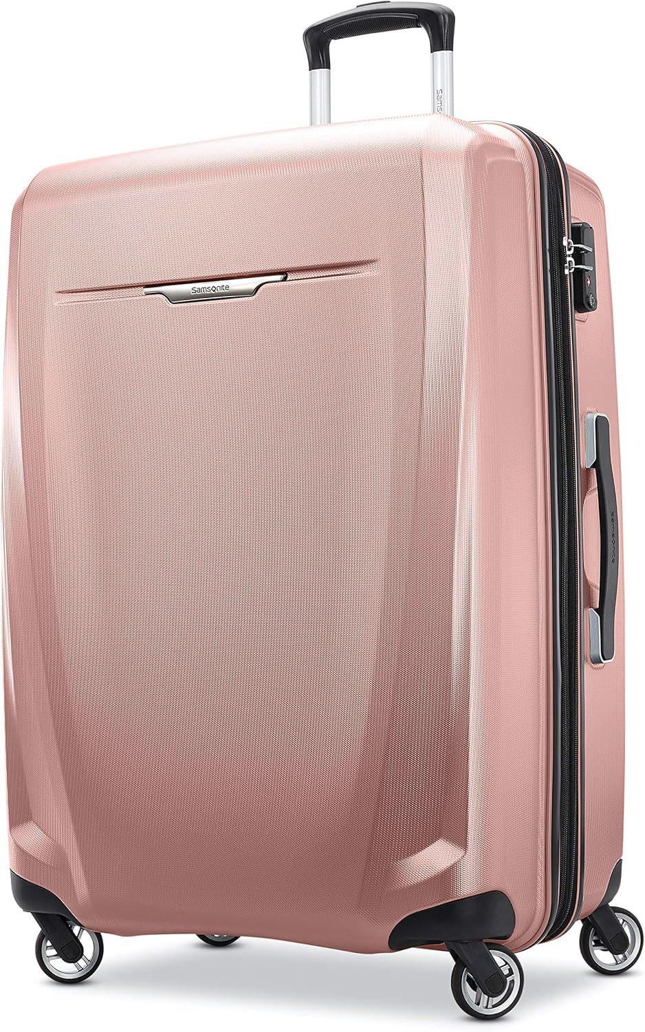 imageSamsonite Winfield 3 DLX Hardside Expandable Luggage with Spinners Black CarryOn 20InchRose