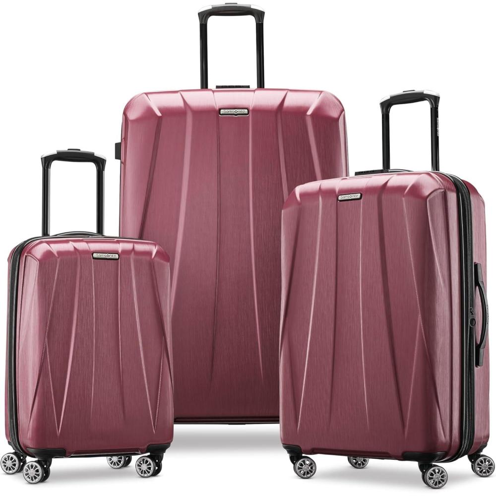 imageSamsonite Centric 2 Hardside Expandable Luggage with Spinner Wheels Silver CarryOn 20InchCordovan