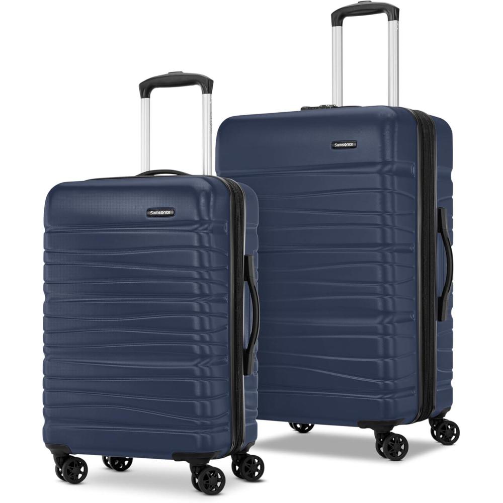 imageSamsonite Evolve SE Hardside Expandable with Double Spinner Wheels 2PC SET COM PurpleClassic Navy