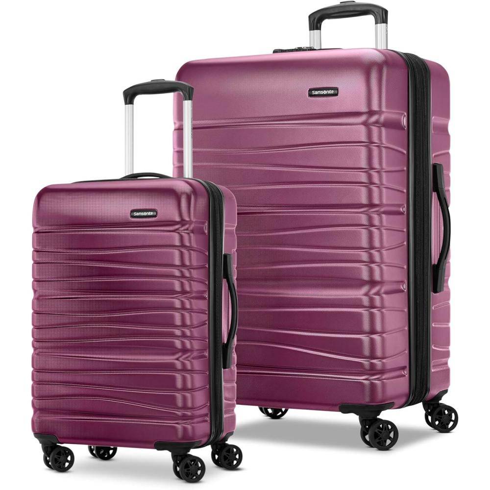 imageSamsonite Evolve SE Hardside Expandable with Double Spinner Wheels 2PC SET COM PurpleSolar Rose