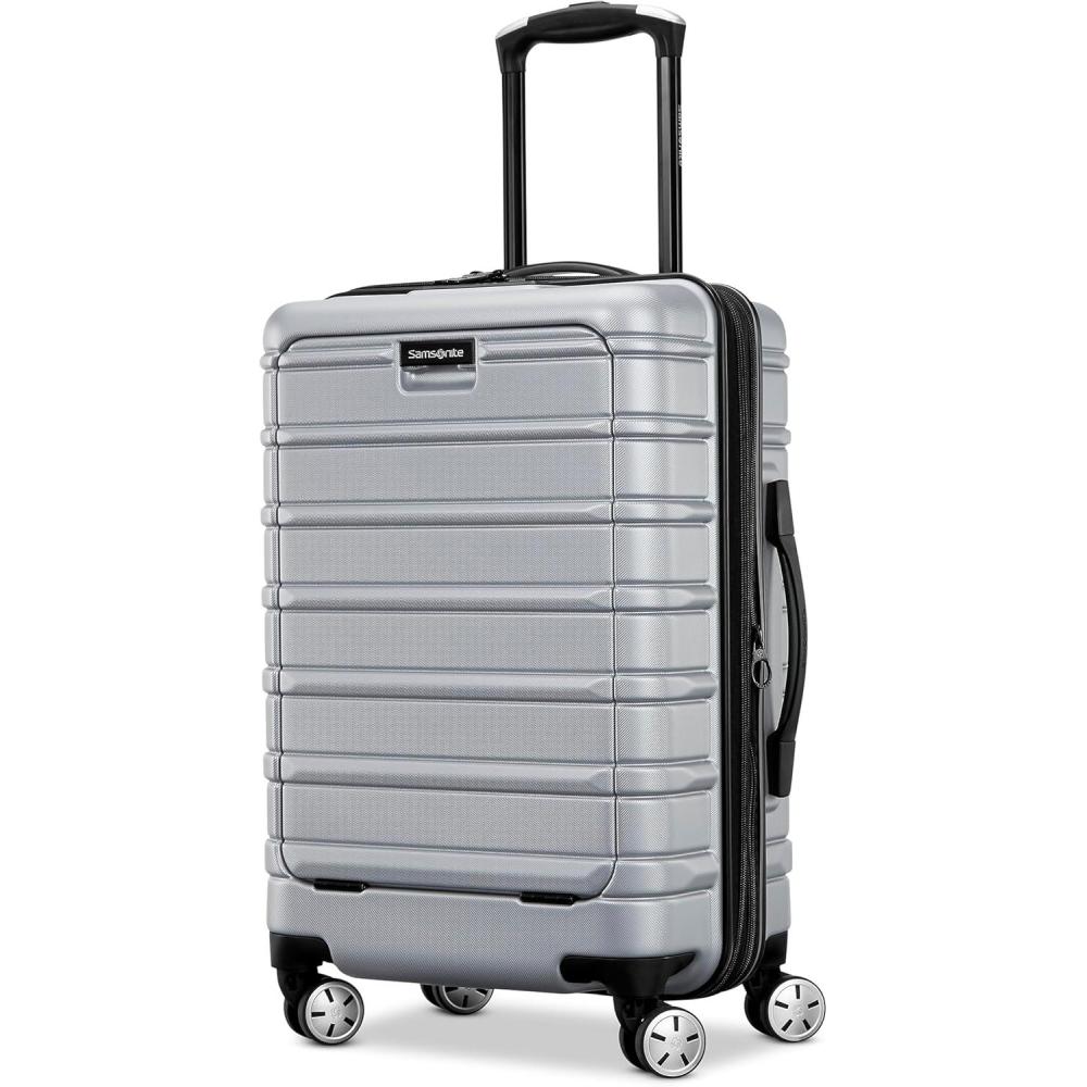 imageSamsonite Omni 2 Hardside Expandable Luggage with Spinner Wheels ICY Lilac 2Piece Set 1928Artic Silver