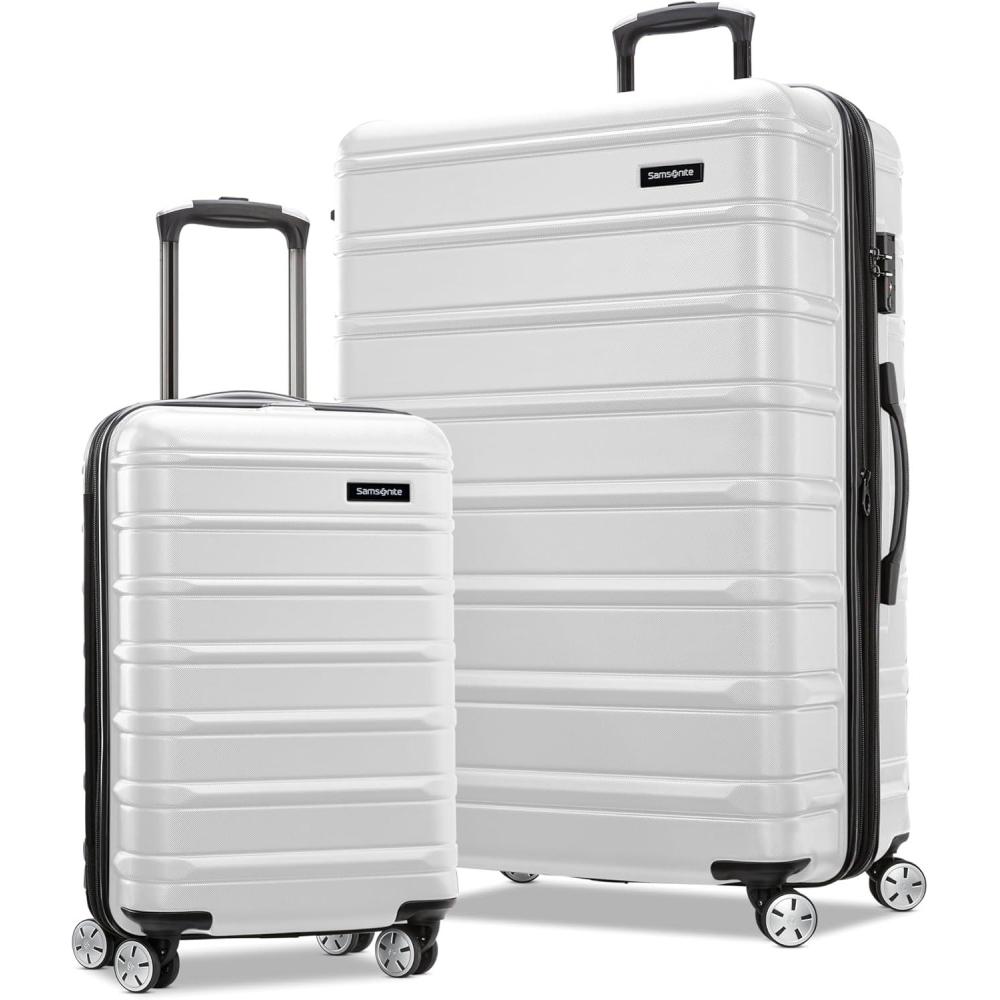 imageSamsonite Omni 2 Hardside Expandable Luggage with Spinner Wheels ICY Lilac 2Piece Set 1928Birch White