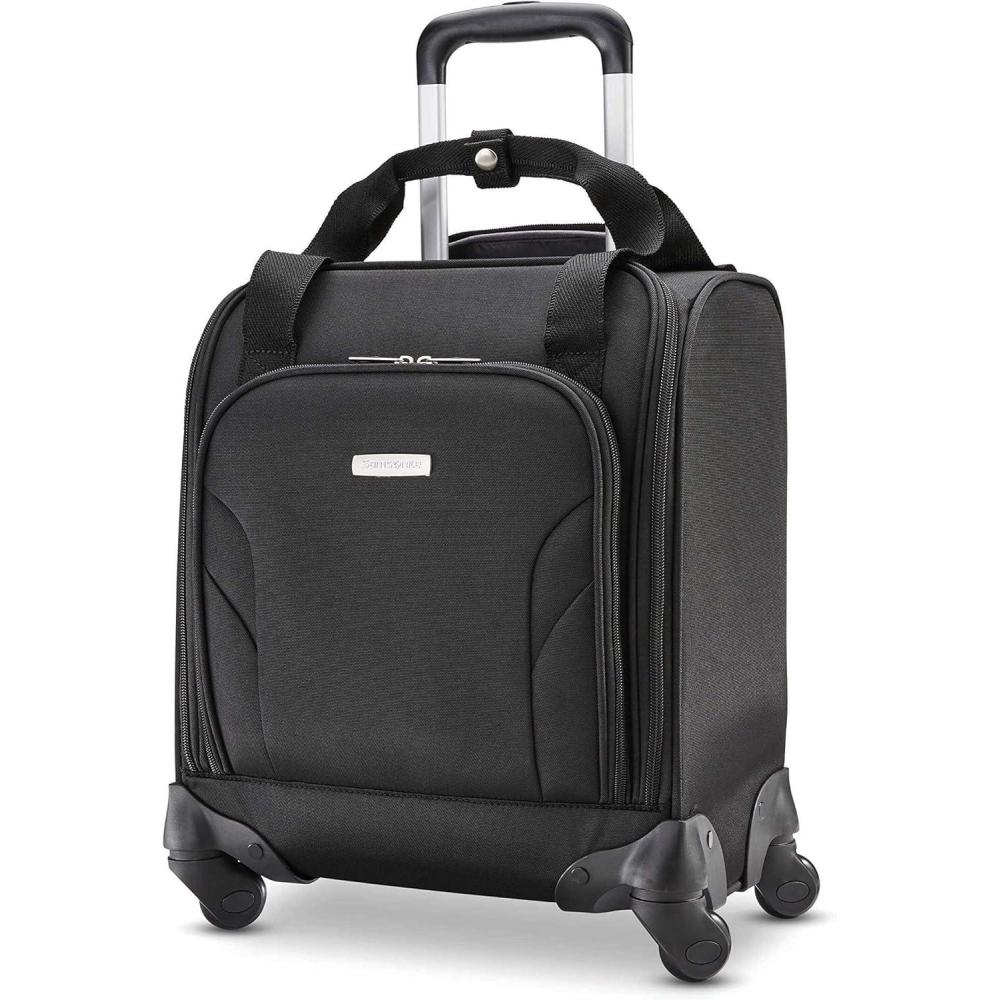 imageSamsonite Underseat CarryOn Spinner With USB Port Ocean One SizeJet Black