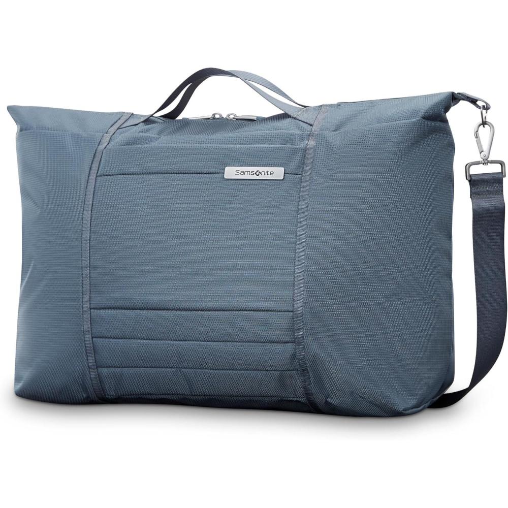 imageSamsonite UpLIFT 23 Lightweight Foldable Weekender Duffle Bag  Polyester Soft Duffle for Ultra Lightweight Travel  Elemental BlueElemental Blue