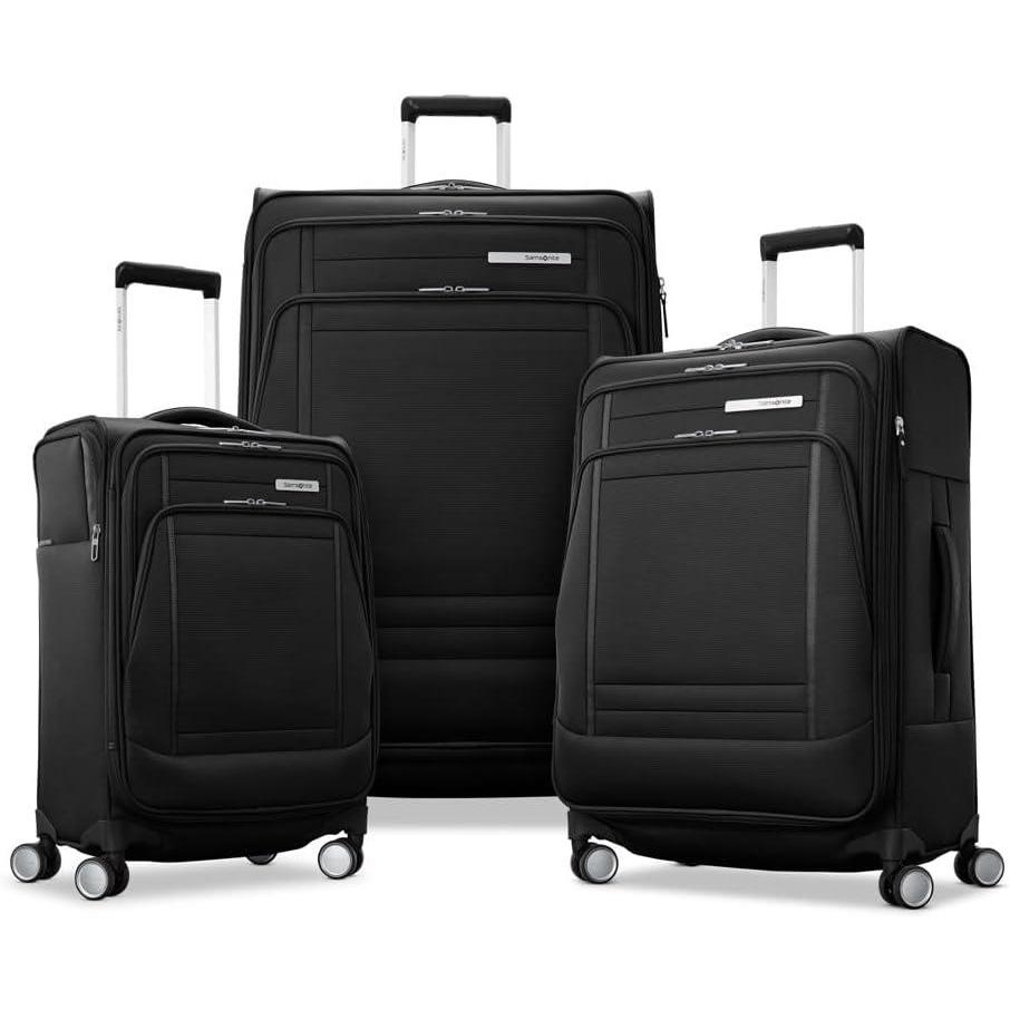 imageSamsonite UpLIFT Lightweight Softside CarryOn Luggage with Spinner Wheels  Expandable  AirlineApproved Polyester Soft Suitcase for Ultra Light Travel  Elemental BlueBlack
