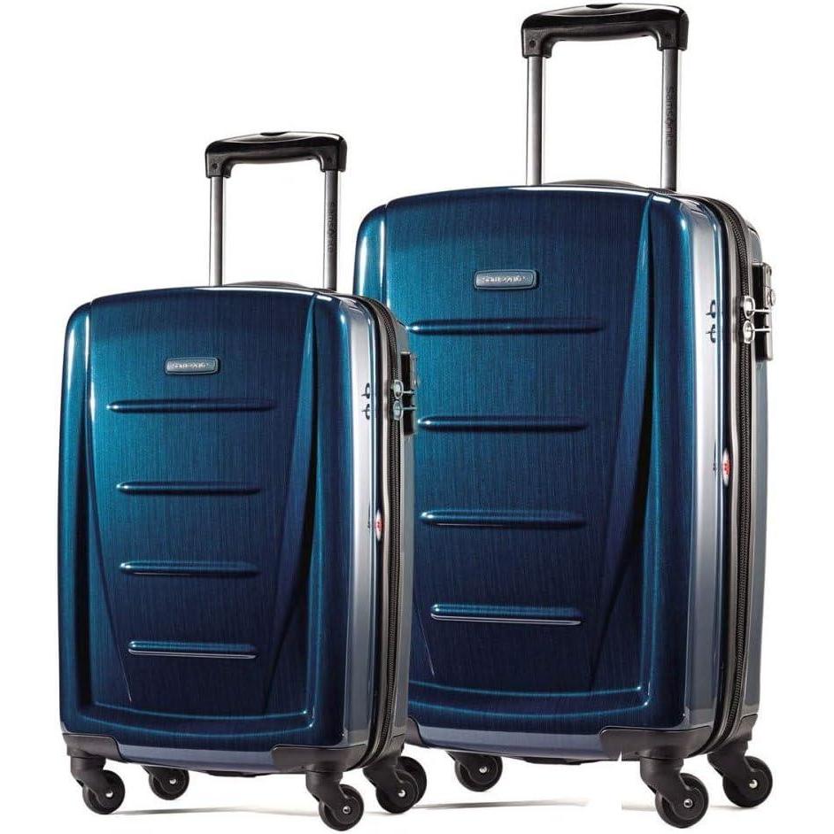 imageSamsonite Winfield 2 Hardside Luggage with Spinner Wheels CarryOn 20Inch Nordic BlueDeep Blue