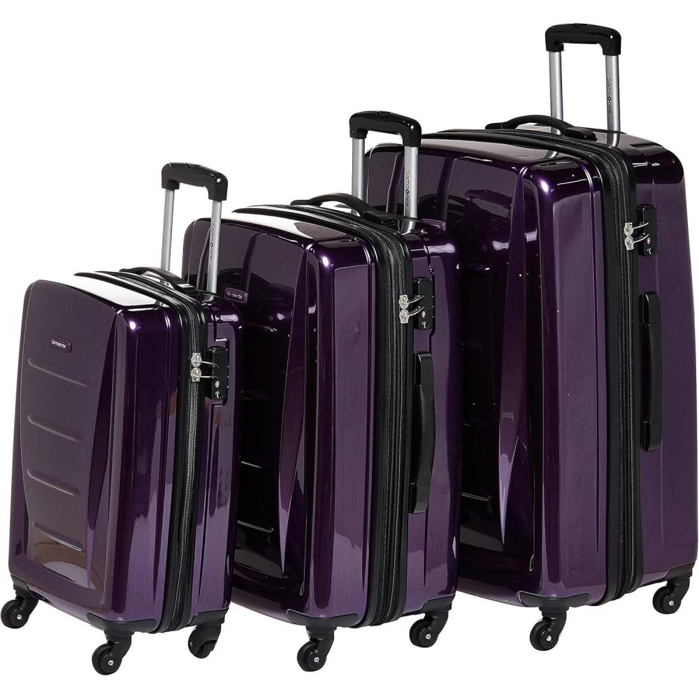 imageSamsonite Winfield 2 Hardside Luggage with Spinner Wheels CarryOn 20Inch Nordic BlueDeep Purple
