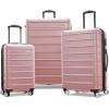 Samsonite Omni 2 Hardside Expandable Luggage with Spinner Wheels, ICY Lilac, 2-Piece Set (19/28)(Rose Gold)