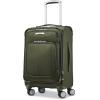 Samsonite Solyte DLX Softside Expandable Luggage with Spinner Wheels, Mediterranean Blue, Carry-On 20-Inch(Cedar Green)