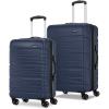 Samsonite Evolve SE Hardside Expandable with Double Spinner Wheels, 2PC SET (CO/M), Purple(Classic Navy)