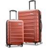 Samsonite Omni 2 Hardside Expandable Luggage with Spinner Wheels, ICY Lilac, 2-Piece Set (19/28)(Brick Orange)