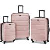 Samsonite Omni PC Hardside Expandable Luggage with Spinner Wheels, Caribbean Blue, Carry-On 20-Inch(Pink)