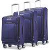 Samsonite Solyte DLX Softside Expandable Luggage with Spinner Wheels, Mediterranean Blue, Carry-On 20-Inch(Iris Blue)