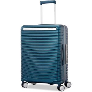 Framelock Max 21” Carry-On Hardshell Zipperless Luggage – Highly Secure Integrated Eazylock™ Mechanism – RightHeight™ Adjustable Handle System – 360° Spinner Wheels – Airline Approved – Emerald Teal(Blue)