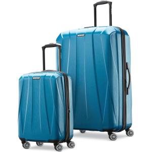 Samsonite Centric 2 Hardside Expandable Luggage with Spinner Wheels, Silver, Carry-On 20-Inch(Caribbean Blue)