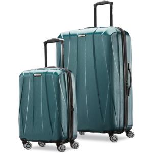 Samsonite Centric 2 Hardside Expandable Luggage with Spinner Wheels, Silver, Carry-On 20-Inch(Emerald Green)