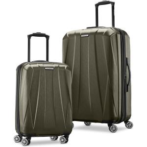 Samsonite Centric 2 Hardside Expandable Luggage with Spinner Wheels, Silver, Carry-On 20-Inch(Olive)