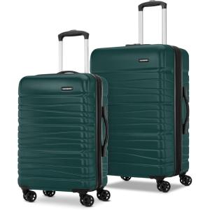 Samsonite Evolve SE Hardside Expandable with Double Spinner Wheels, 2PC SET (CO/M), Purple(Alpine Green)