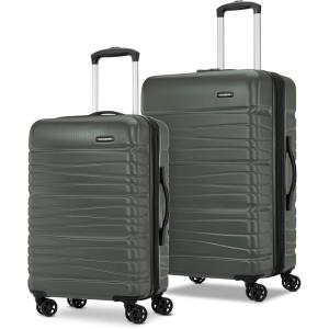Samsonite Evolve SE Hardside Expandable with Double Spinner Wheels, 2PC SET (CO/M), Purple(Army Green)