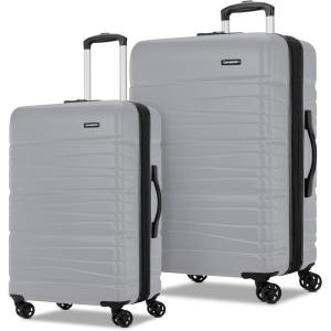 Samsonite Evolve SE Hardside Expandable with Double Spinner Wheels, 2PC SET (CO/M), Purple(Silver)