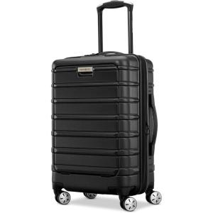 Samsonite Omni 2 Hardside Expandable Luggage with Spinner Wheels, ICY Lilac, 2-Piece Set (19/28)(Black)