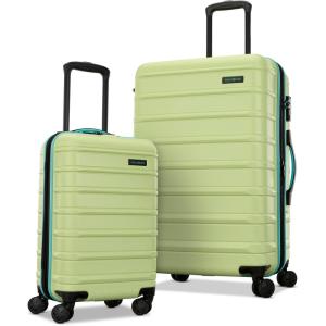 Samsonite Omni 2 Hardside Expandable Luggage with Spinner Wheels, ICY Lilac, 2-Piece Set (19/28)(Frozen Matcha)