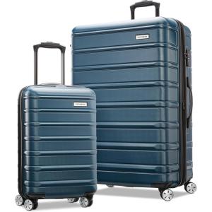 Samsonite Omni 2 Hardside Expandable Luggage with Spinner Wheels, ICY Lilac, 2-Piece Set (19/28)(Nova Teal)