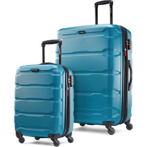 Samsonite Omni PC Hardside Expandable Luggage with Spinner Wheels, Caribbean Blue, Carry-On 20-Inch(Caribbean Blue)