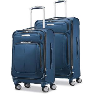 Samsonite Solyte DLX Softside Expandable Luggage with Spinner Wheels, Mediterranean Blue, Carry-On 20-Inch(Mediterranean Blue)