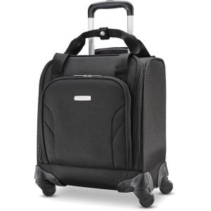 Samsonite Underseat Carry-On Spinner With USB Port, Ocean, One Size(Jet Black)